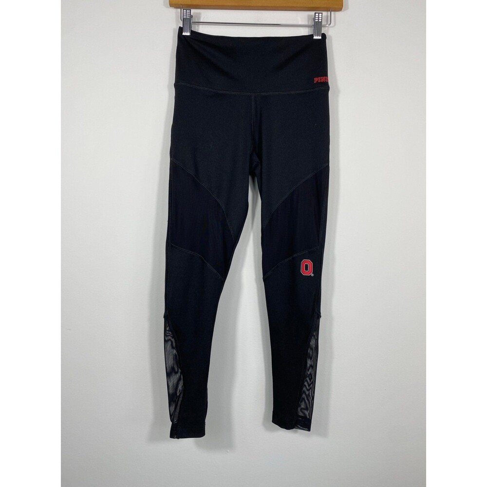 PINK Victoria’s Secret Ultimate Mesh Panel Leggings | OSU Buckeyes | XS